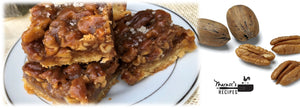 Square Pecan Pie (no corn syrup!)